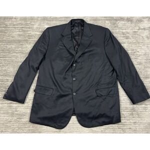 Alexander Lloyd Blazer Mens‎ 52L Black Rayon Blend 3 Button Front